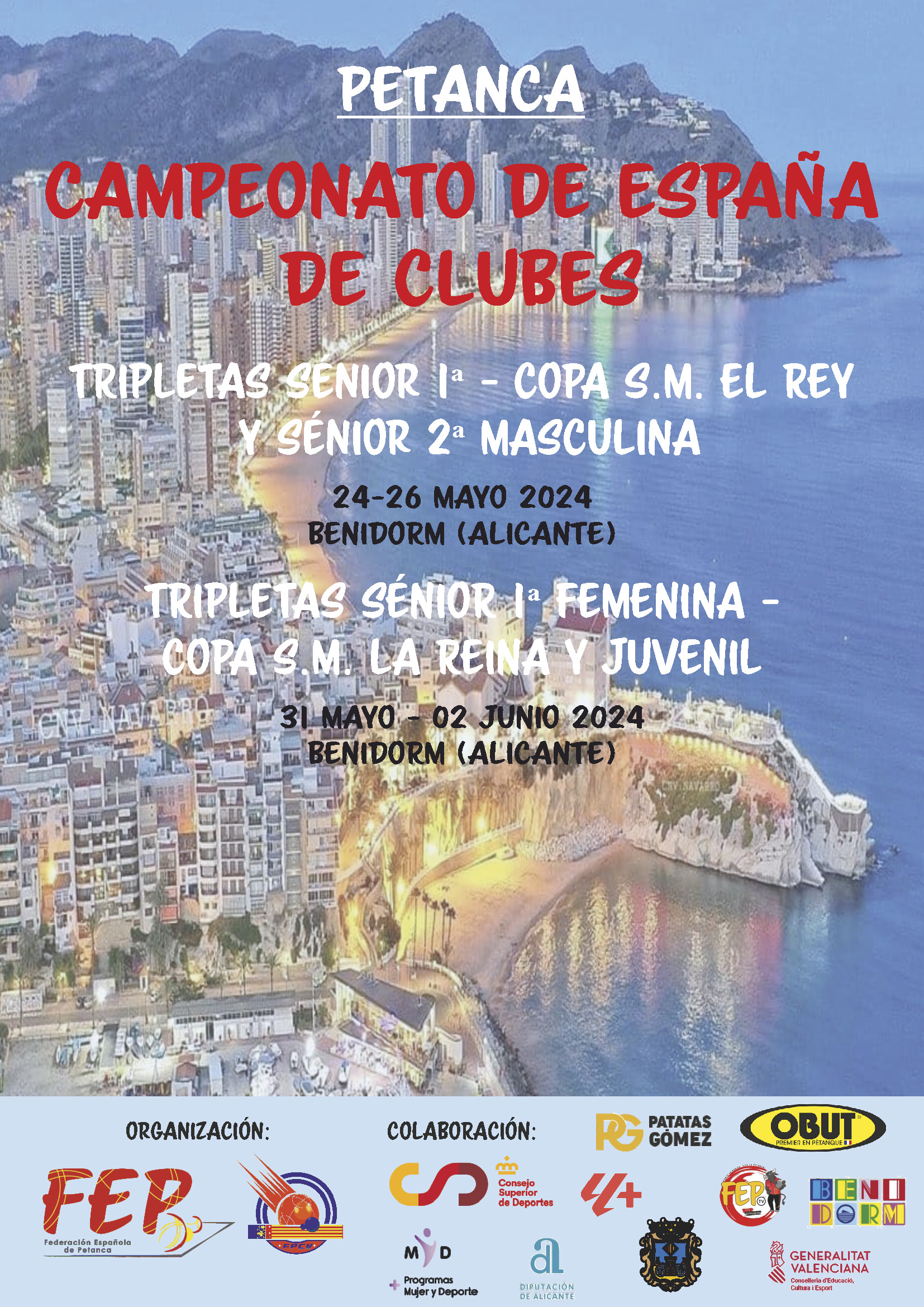 CAMPEONATO DE ESPAÑA TRIPLETAS MASCULINO PRIMERA / SEGUNDA
