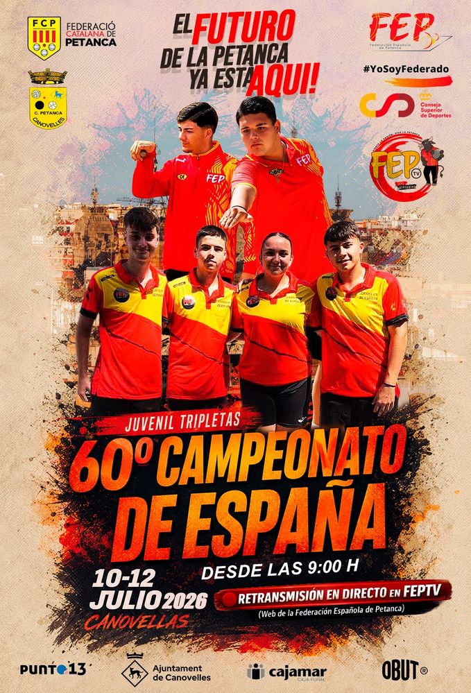 CAMPEONATO DE ESPAÑA TRIPLETAS JUVENIL